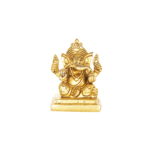 Pure Brass Ganesh Idol – 2.5 Inch | Handcrafted Vighnaharta for Home & Office